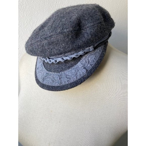 Vintage gray wool fisherman’s cap #245 main image 7
